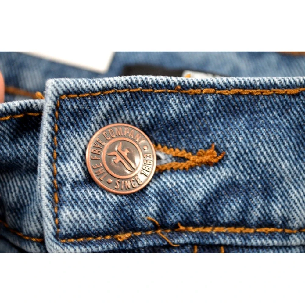 Frye Slim Bootcut 5-Pocket 100% Cotton Denim Jeans Mens 34x30 Medium Wash Nwt's